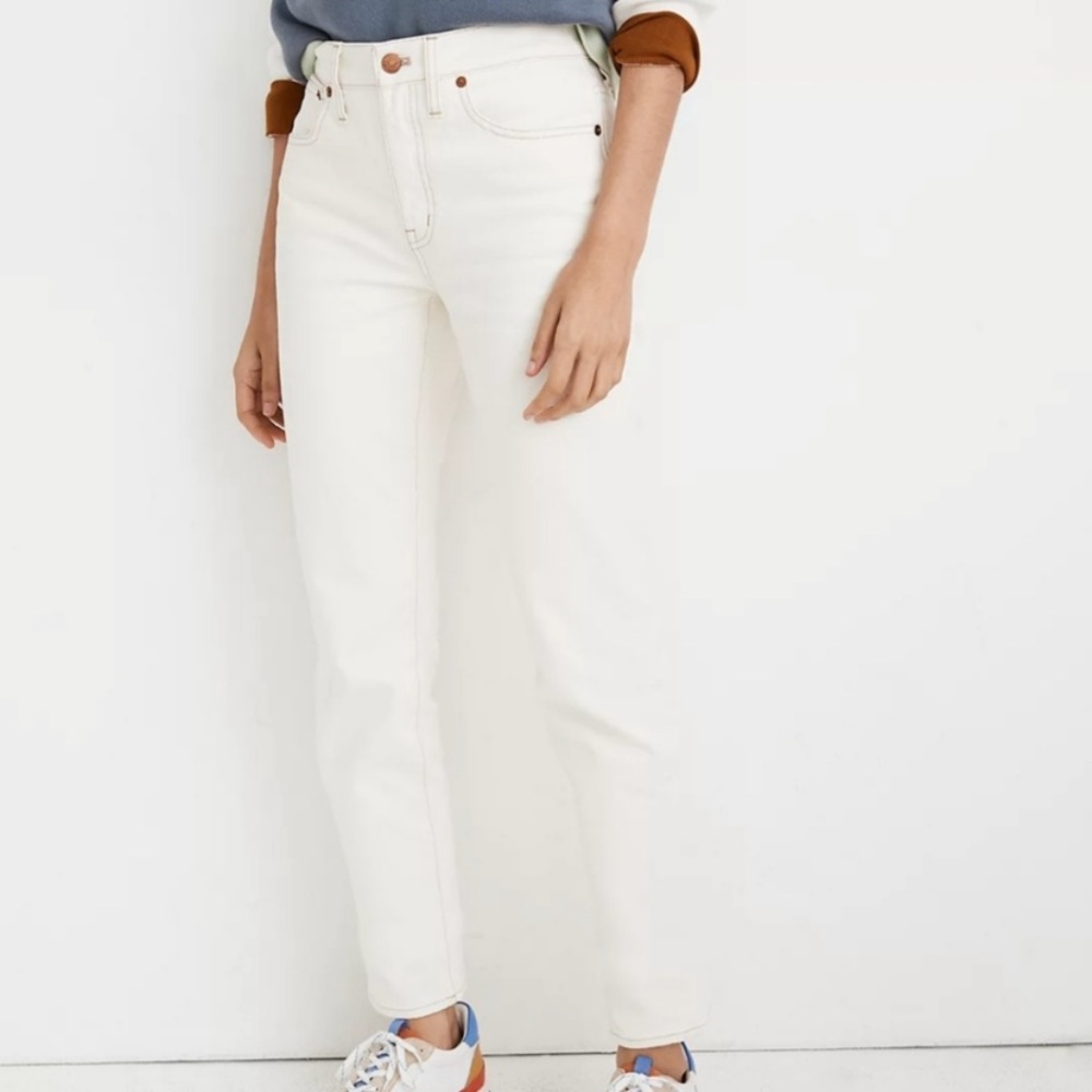 Madewell Jeans, Tomboy Straight, 27, cloud lining